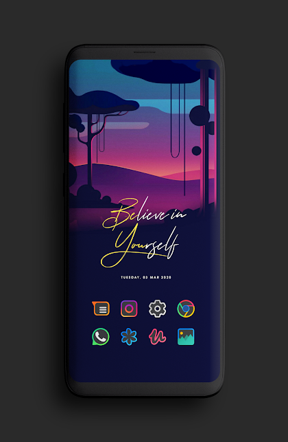 Color Line DARK Icon Pack free download apk.png