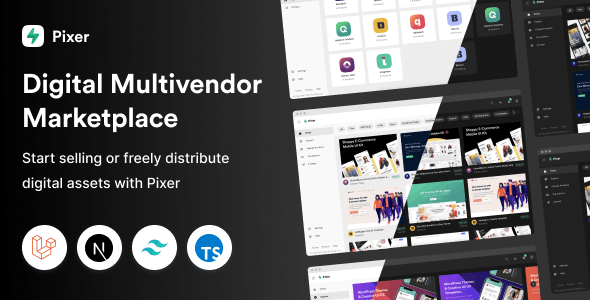 PIXER - REACT LARAVEL MULTI-VENDOR DIGITAL MARKETPLACE-www-blackvol-com.png